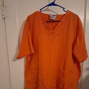 Landau Orange Scrub Top| 2XL